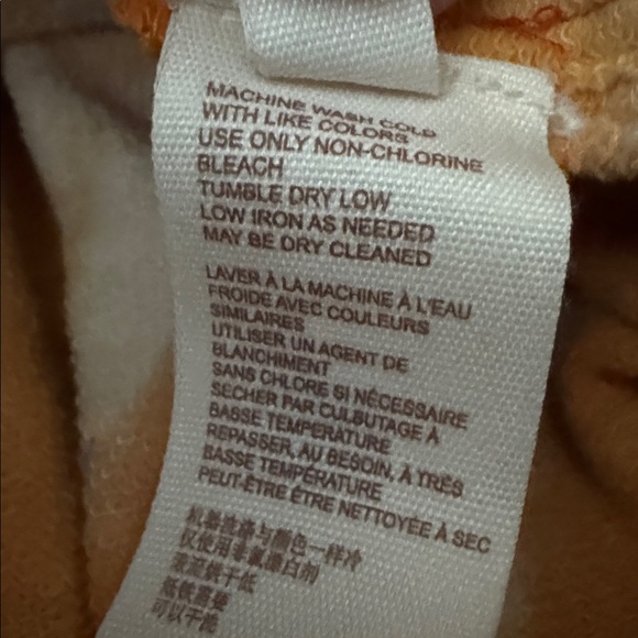 Free People Tie Dye Orange Midi Length Boho Top Dress size medium - Picture 13 of 14